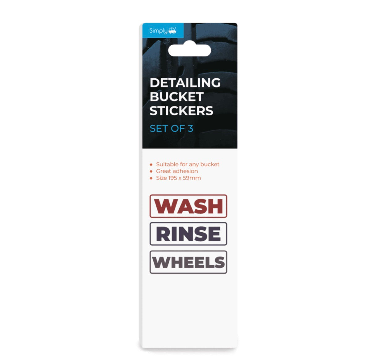 DETAILING BUCKET STICKERS