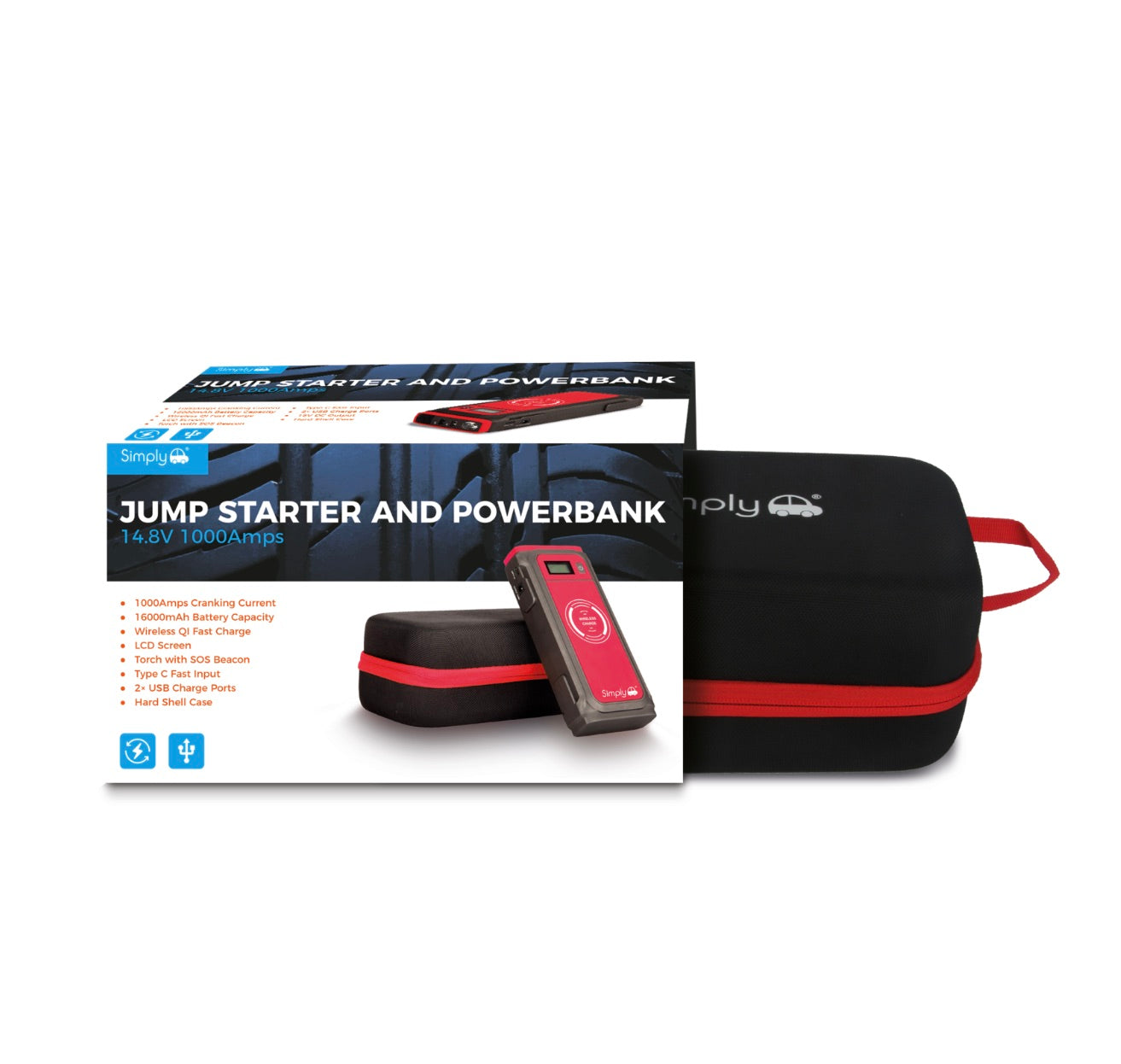 1000AMP PORTABLE JUMP STARTER AND POWERBANK