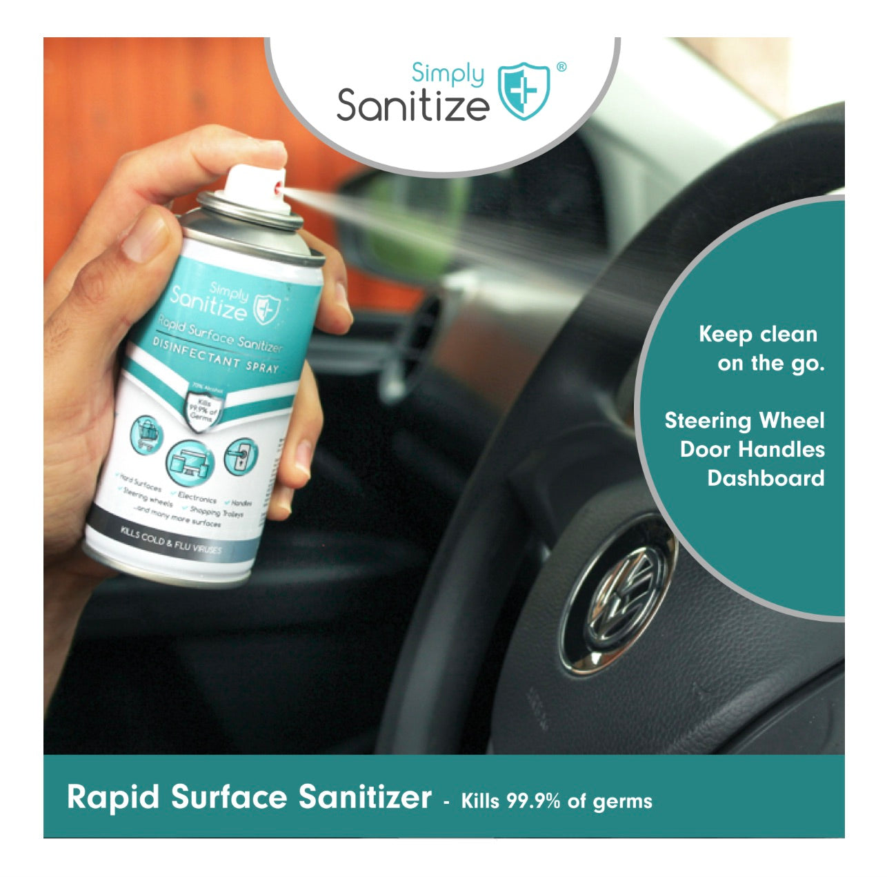 150ML AEROSOL RAPID SANITISER