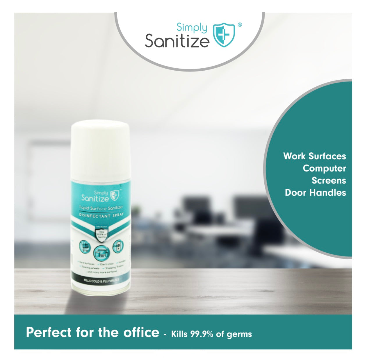 150ML AEROSOL RAPID SANITISER (BOX OF 10)