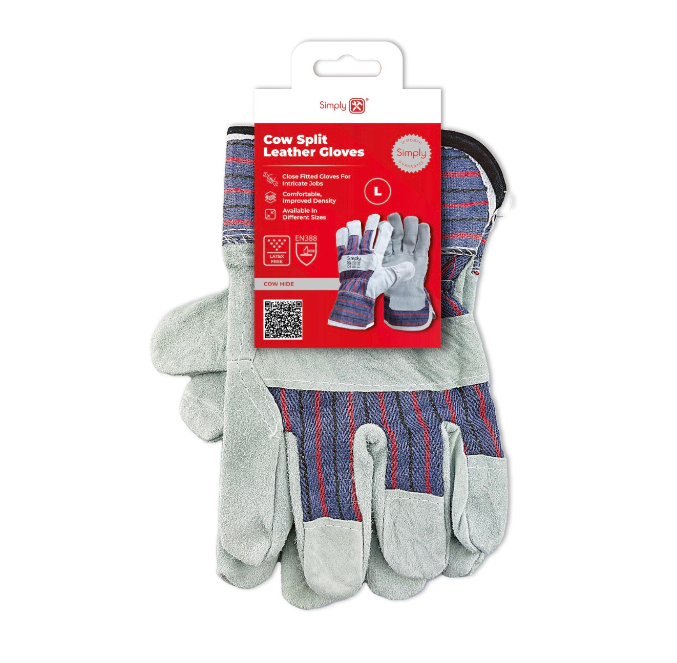 SIMPLY TOOLS COW SPLIT LEATHER GLOVES