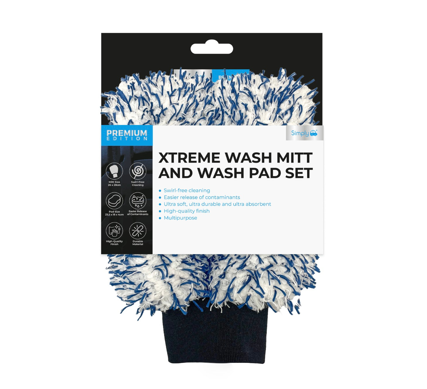 PREMIUM WASH MITT AND WASH PAD