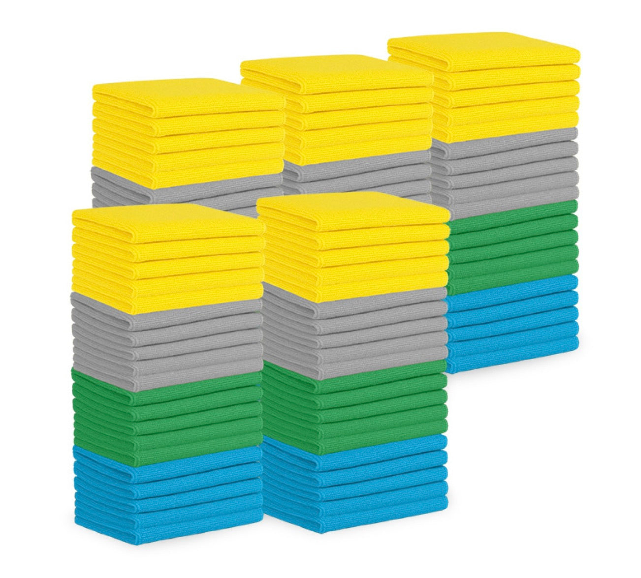 100PK MICROFIBRE CLOTHS 30X40CM 230GSM