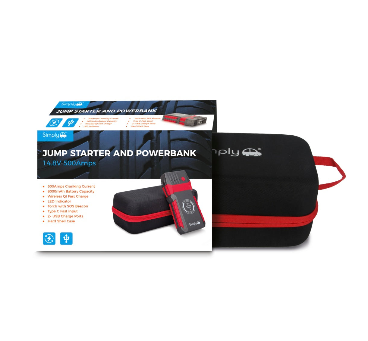 500AMP PORTABLE JUMP STARTER AND POWERBANK