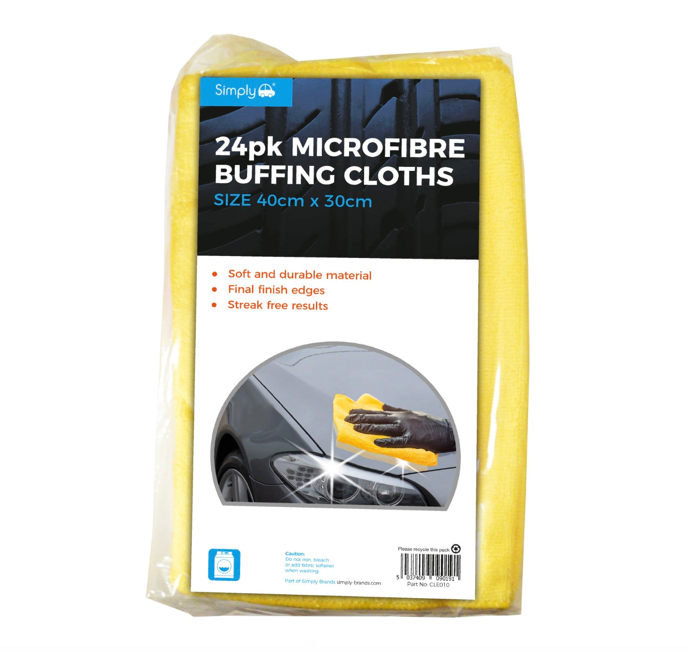 24PK MICROFIBRE CLOTHS