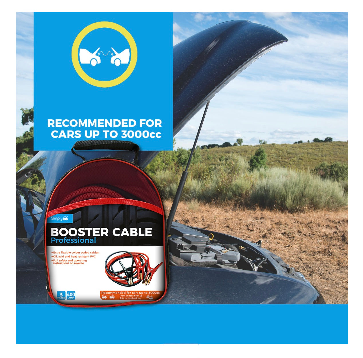 400AMP 3M PROFESSIONAL JUMP LEADS