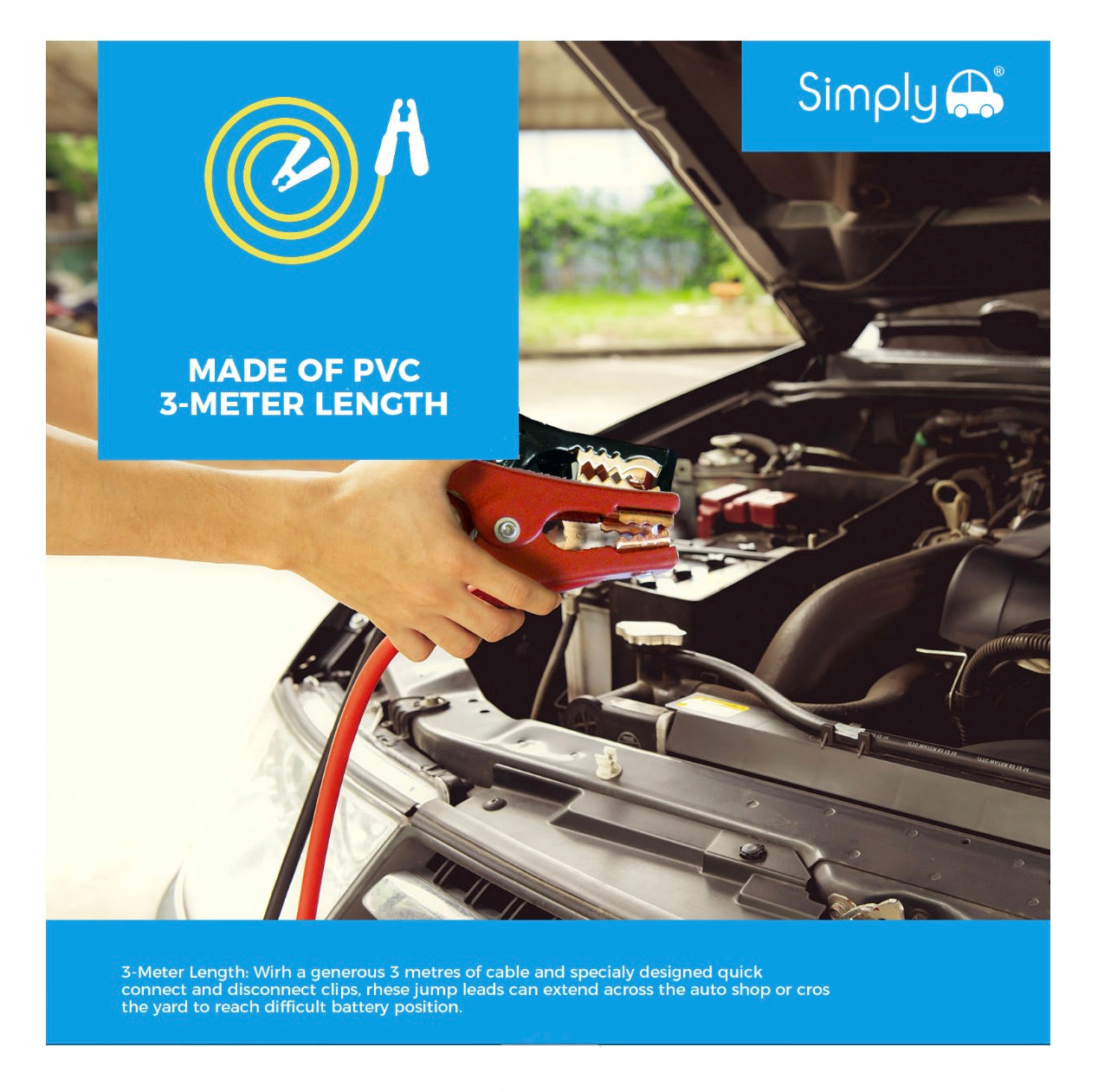 400AMP 3M PROFESSIONAL JUMP LEADS