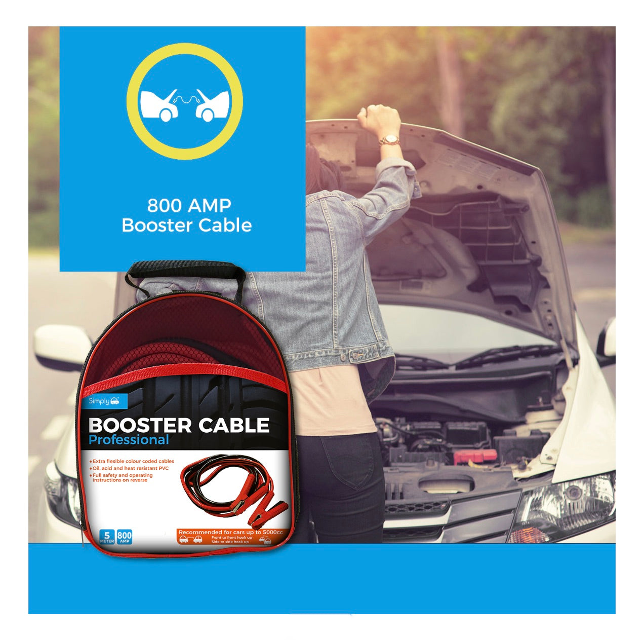 800AMP 5M PROFESSIONAL JUMP LEADS