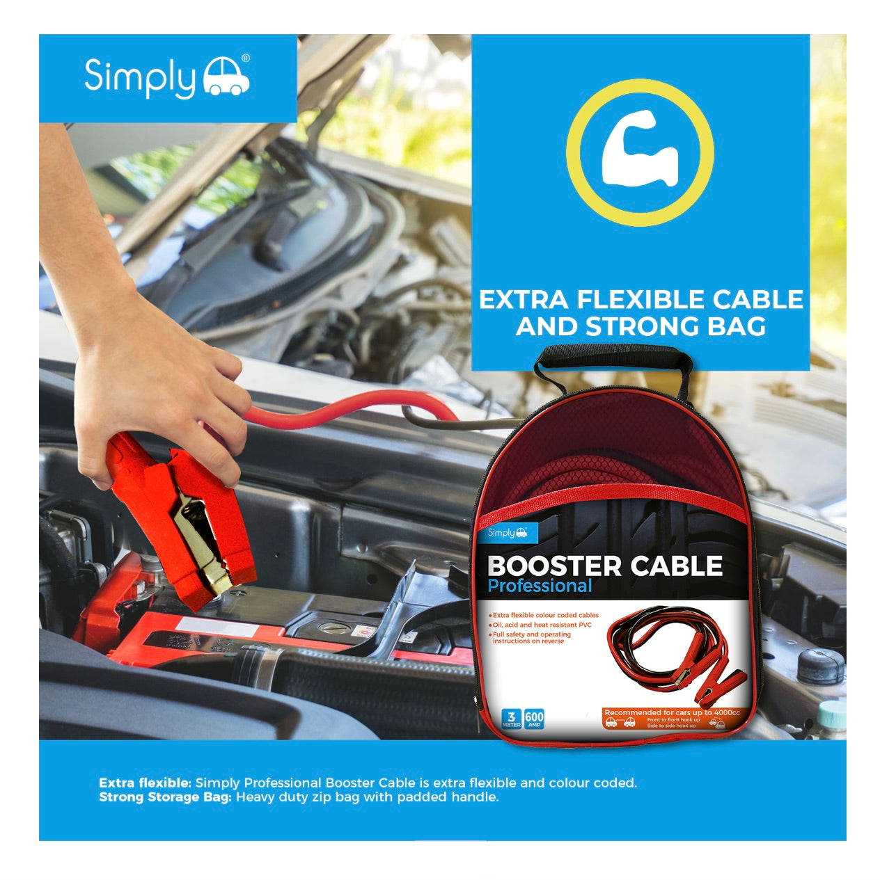 800AMP 5M PROFESSIONAL JUMP LEADS