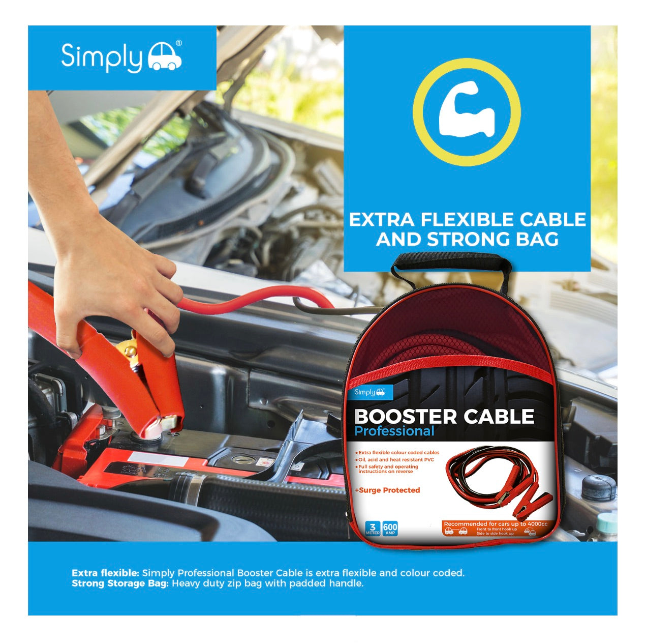 1000AMP 5M PROFESSIONAL JUMP LEADS