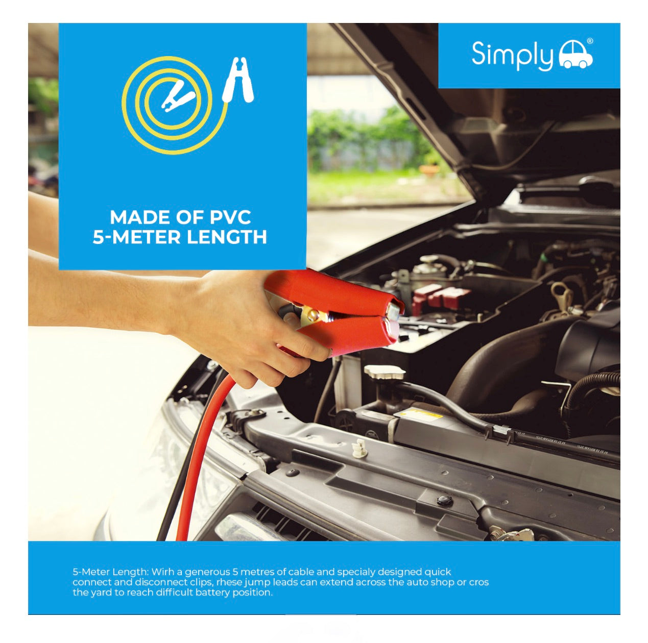 1000AMP 5M PROFESSIONAL JUMP LEADS