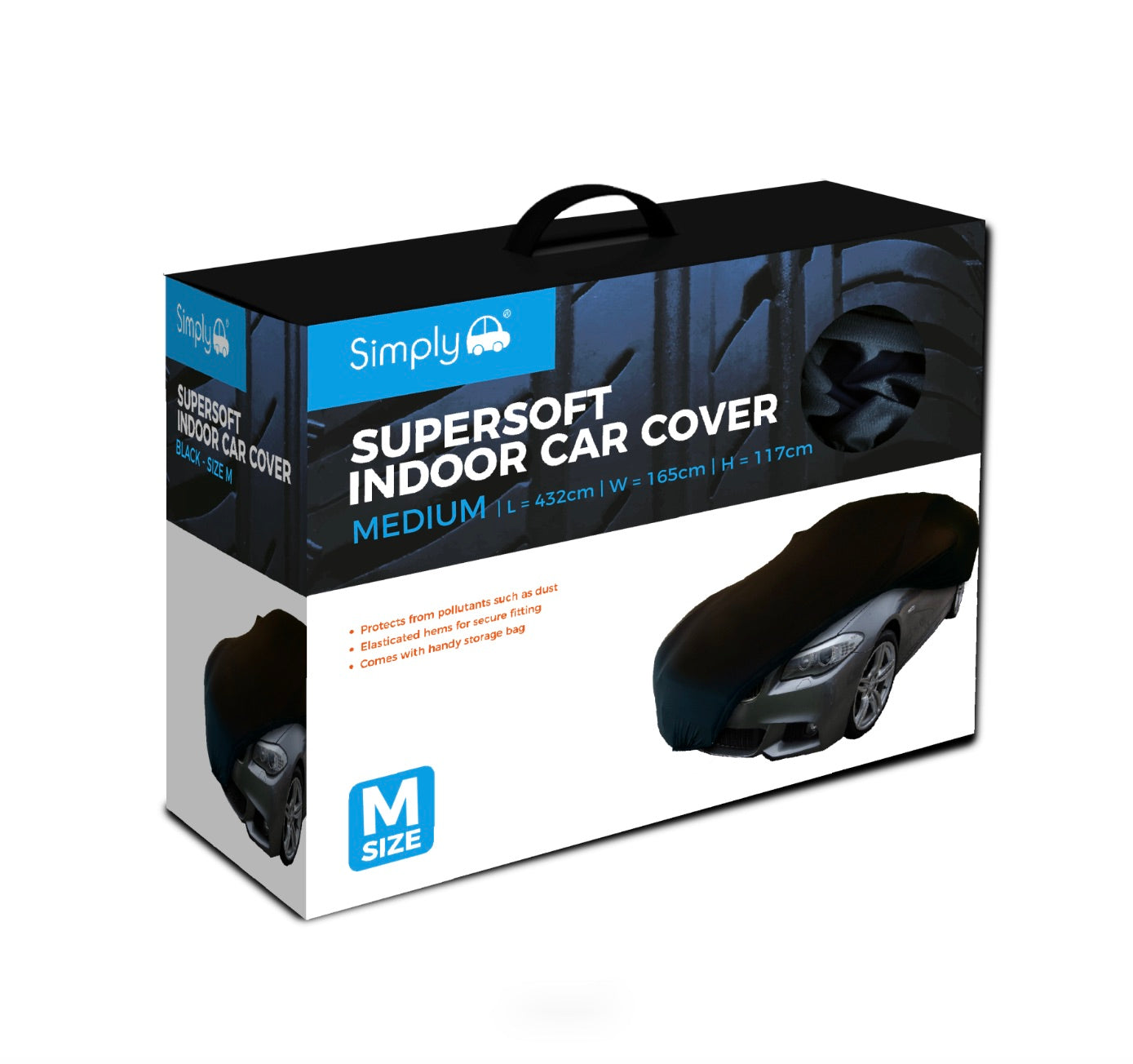 SUPERSOFT INDOOR CAR COVER BLACK