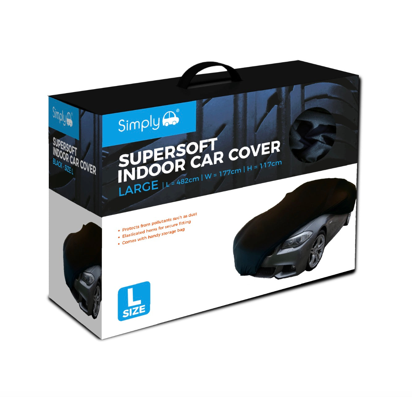 SUPERSOFT INDOOR CAR COVER BLACK