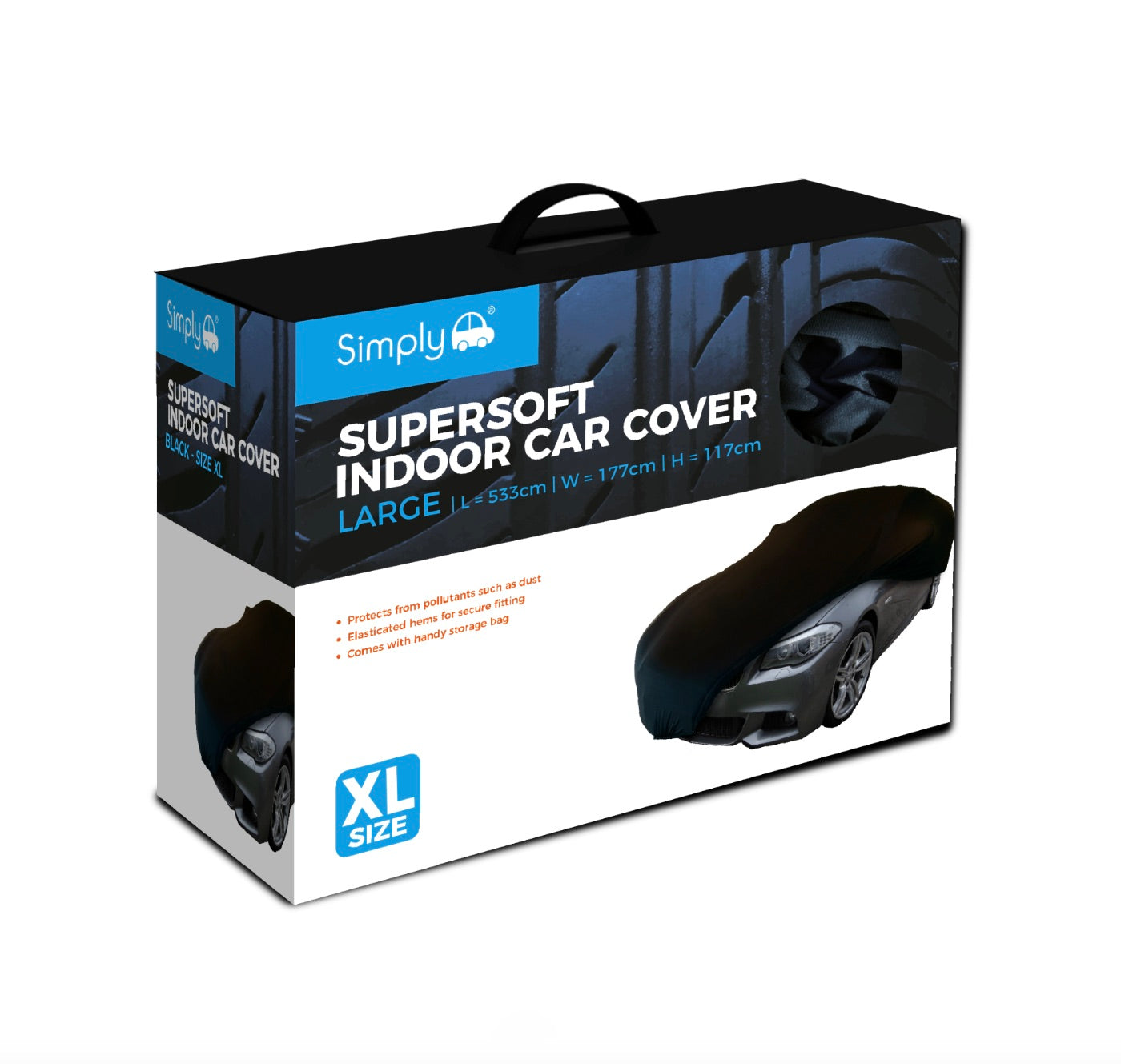 SUPERSOFT INDOOR CAR COVER BLACK