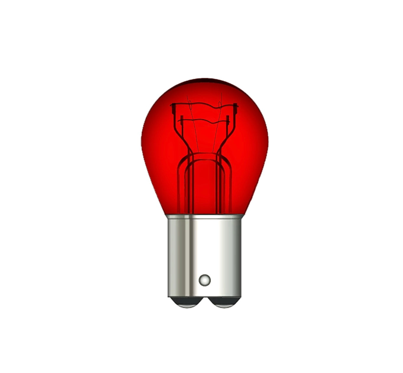 12V P21/5W BAY 15D S25 (10 PACK) RED