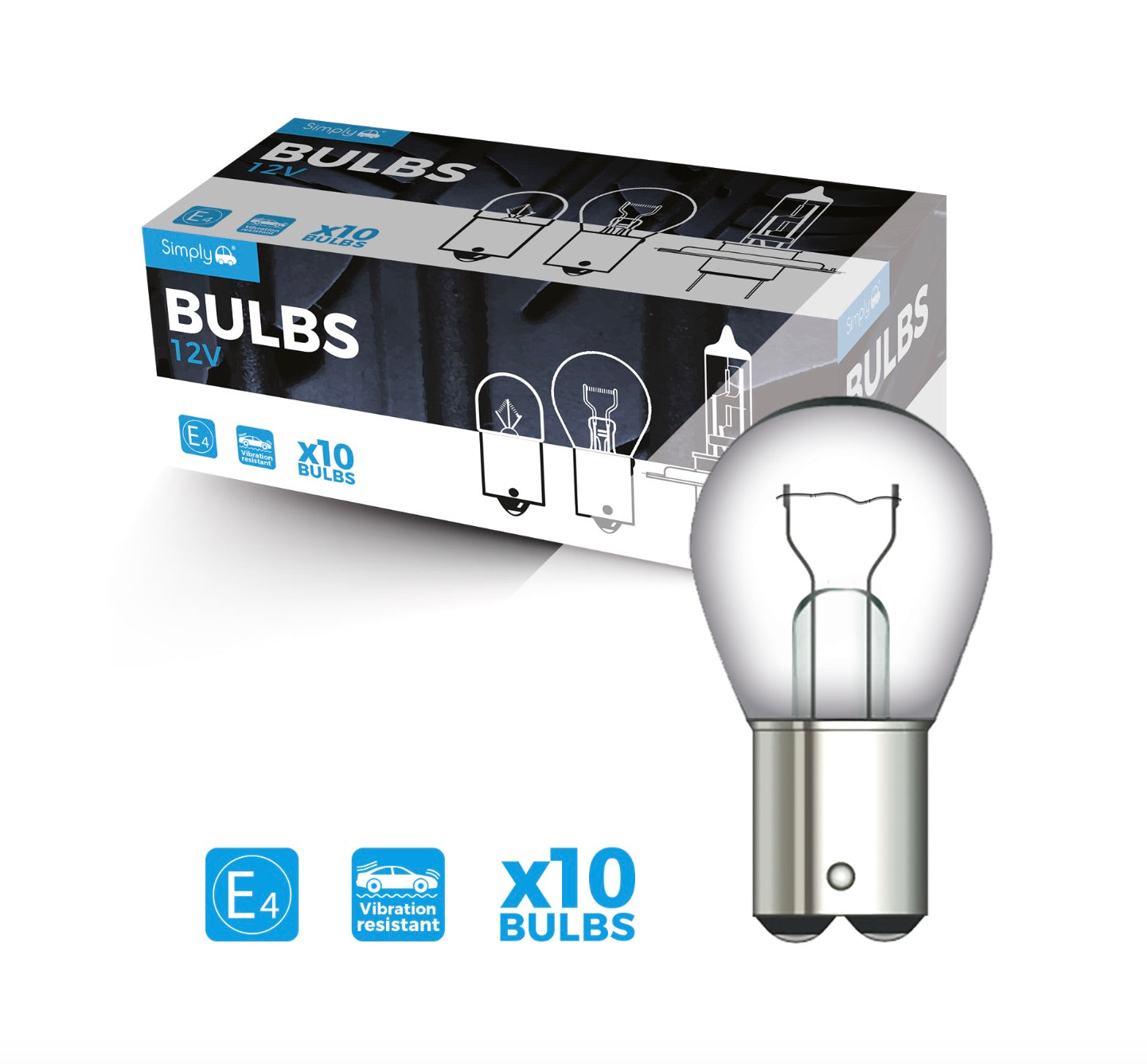 12V 21W P21W (10 PACK)