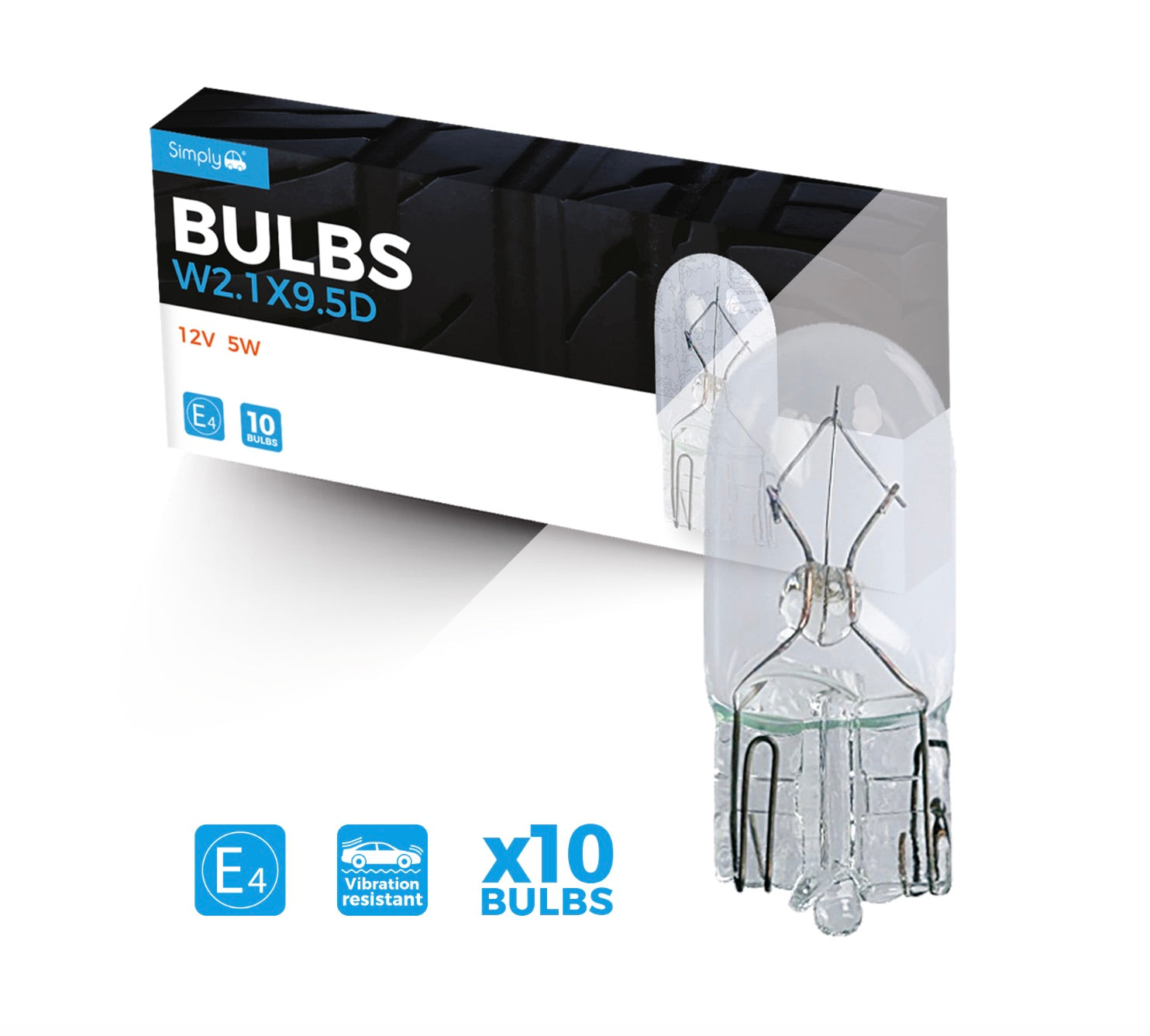 12V 5W W5W (10 PACK)