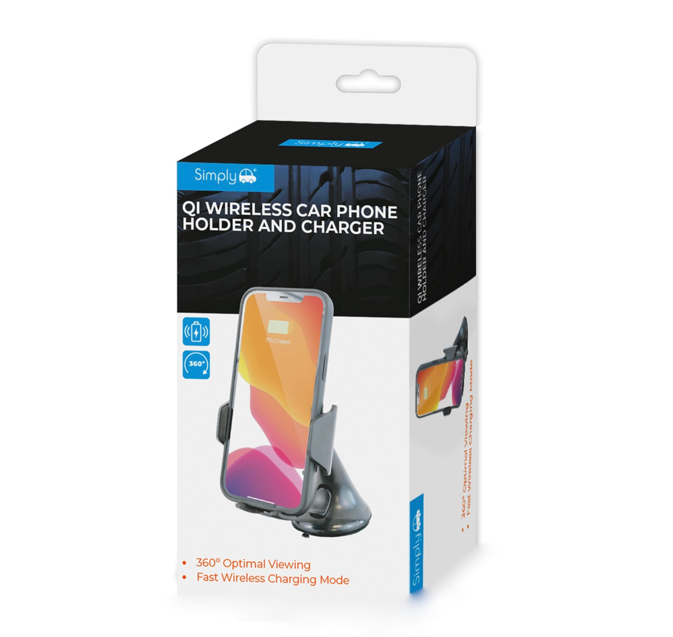 Qi WIRELESS CAR PHONE HOLDER AND CHARGER