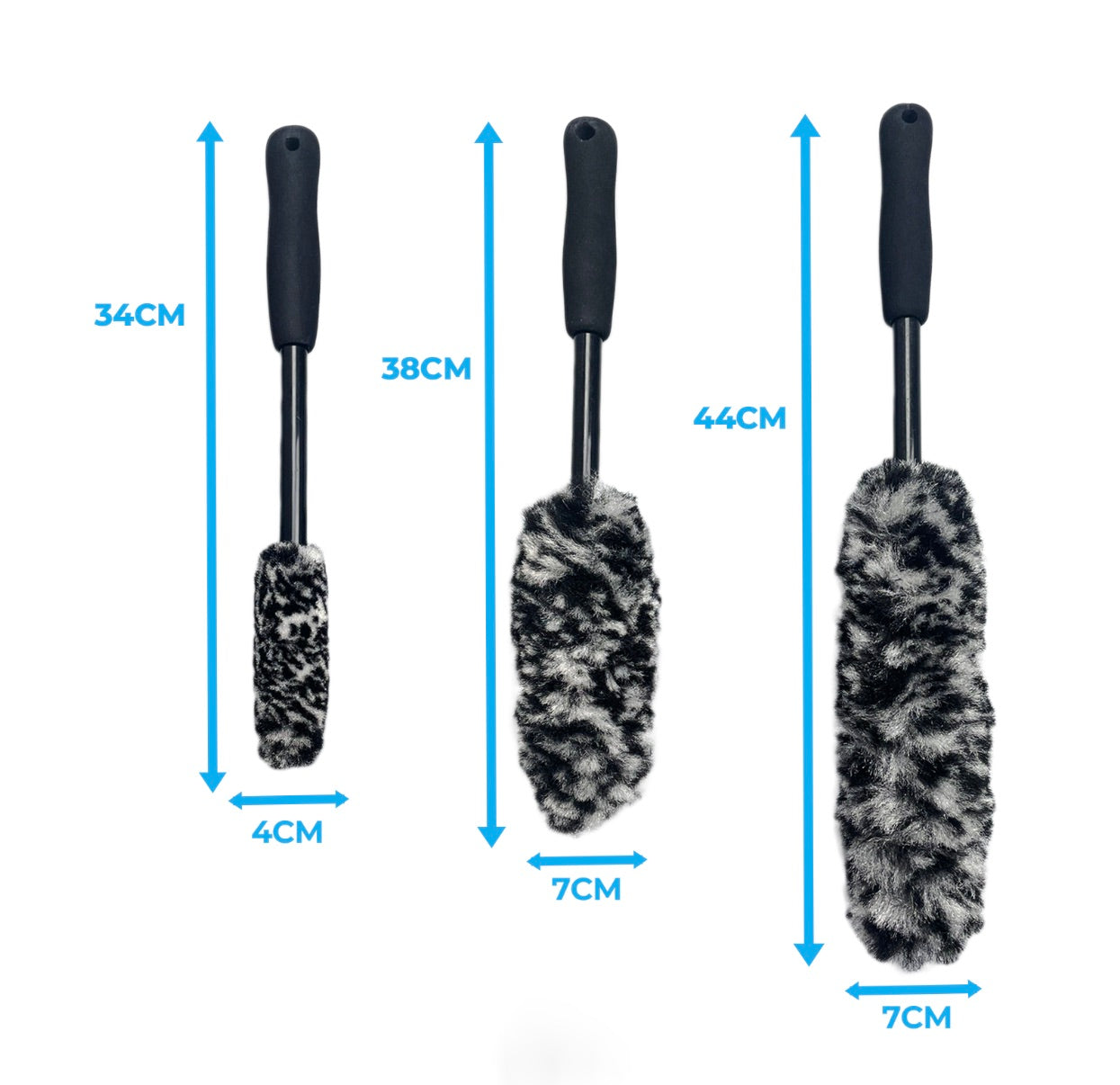 3PC MICROFIBRE WHEEL WOOLIES