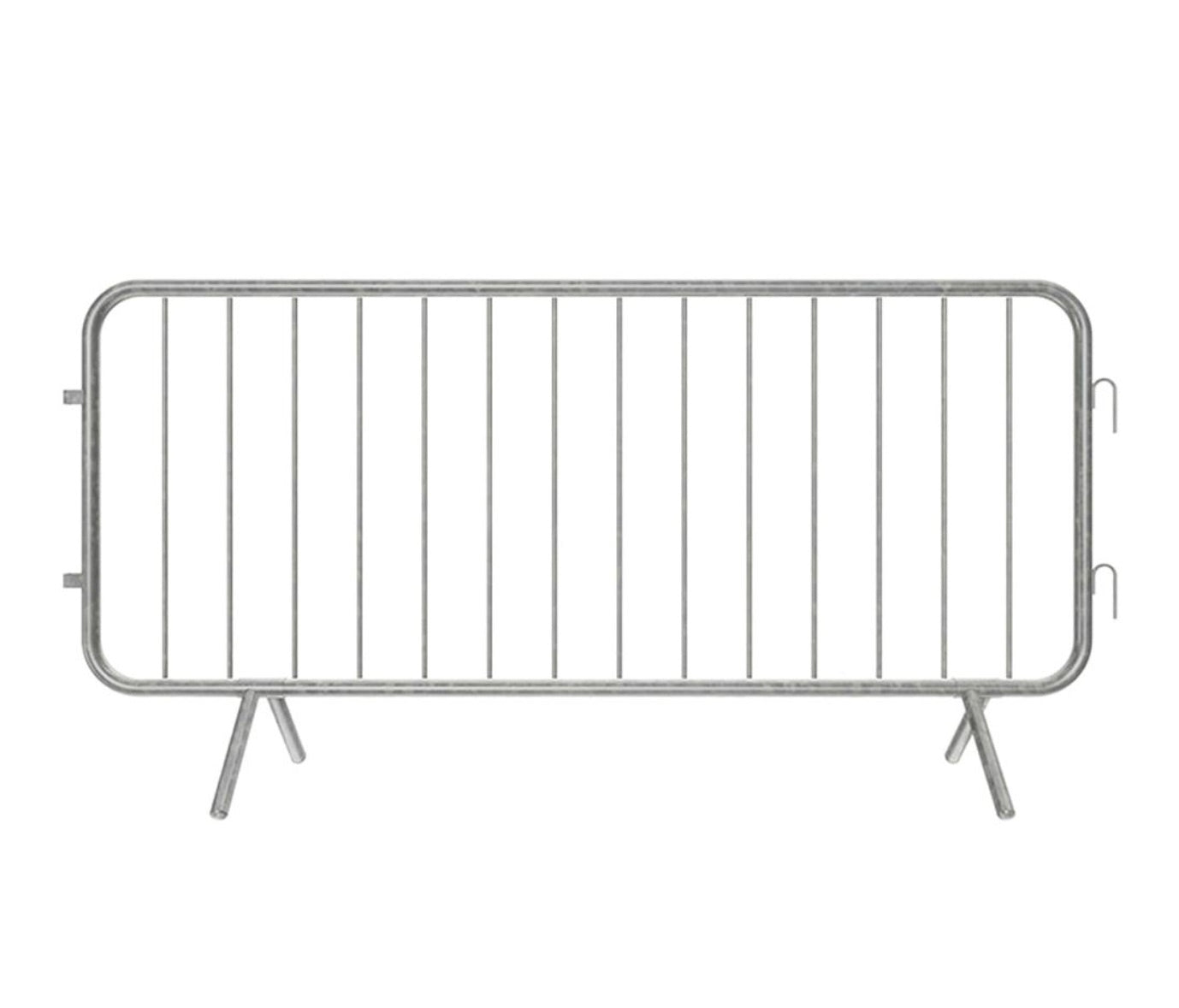 CROWD CONTROL BARRIER - FIXED LEG - Galvanised