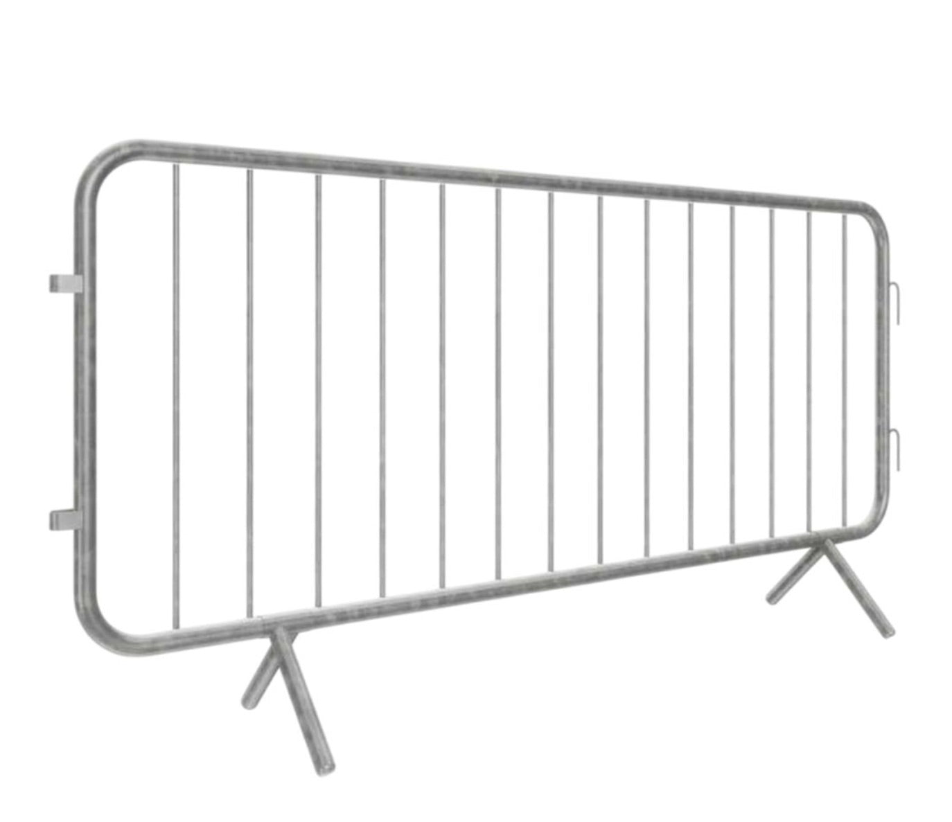 CROWD CONTROL BARRIER - FIXED LEG - Galvanised