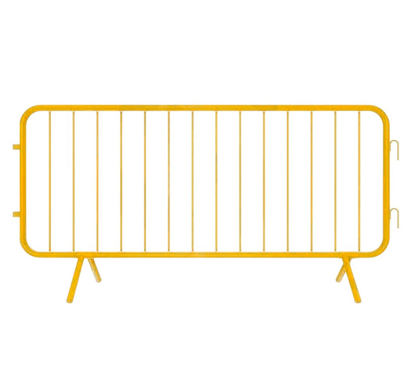 CROWD CONTROL BARRIER - FIXED LEG - Yellow